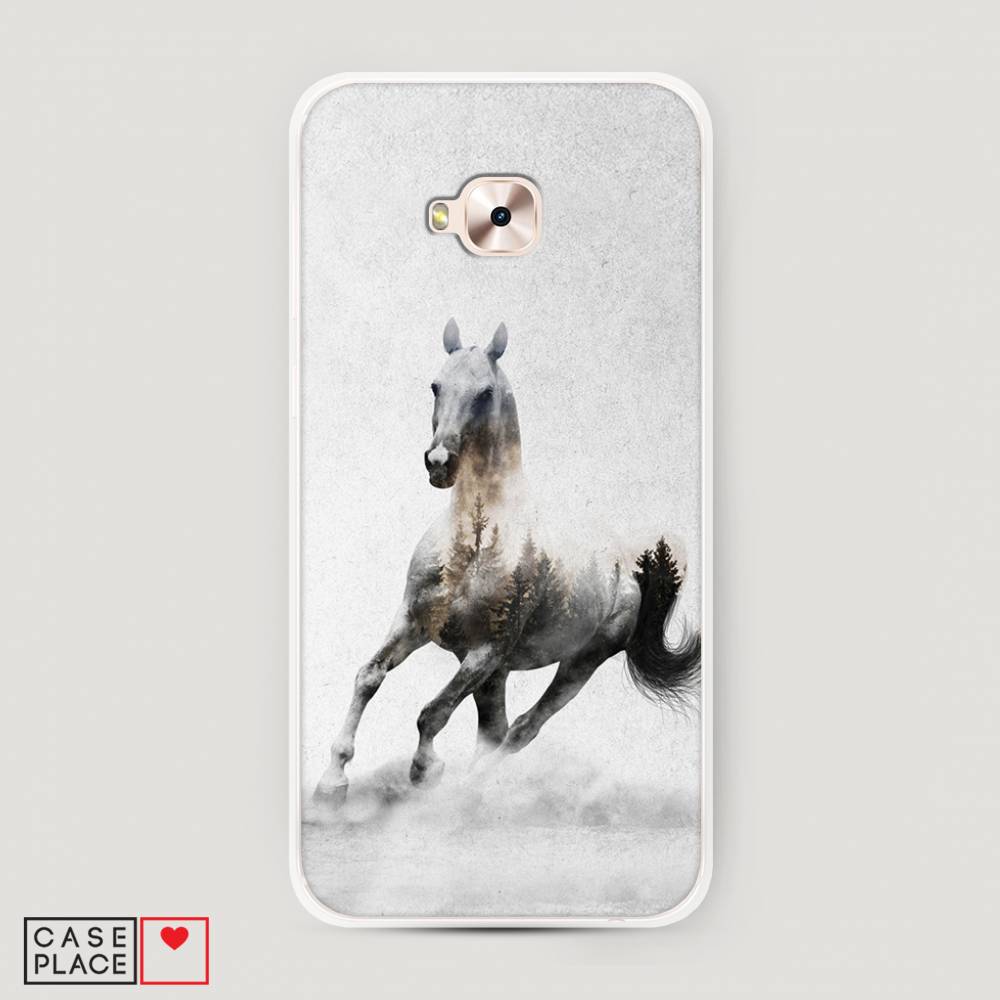 фото Чехол awog "лошадь лес" для asus zenfone 4 selfie pro zd552kl