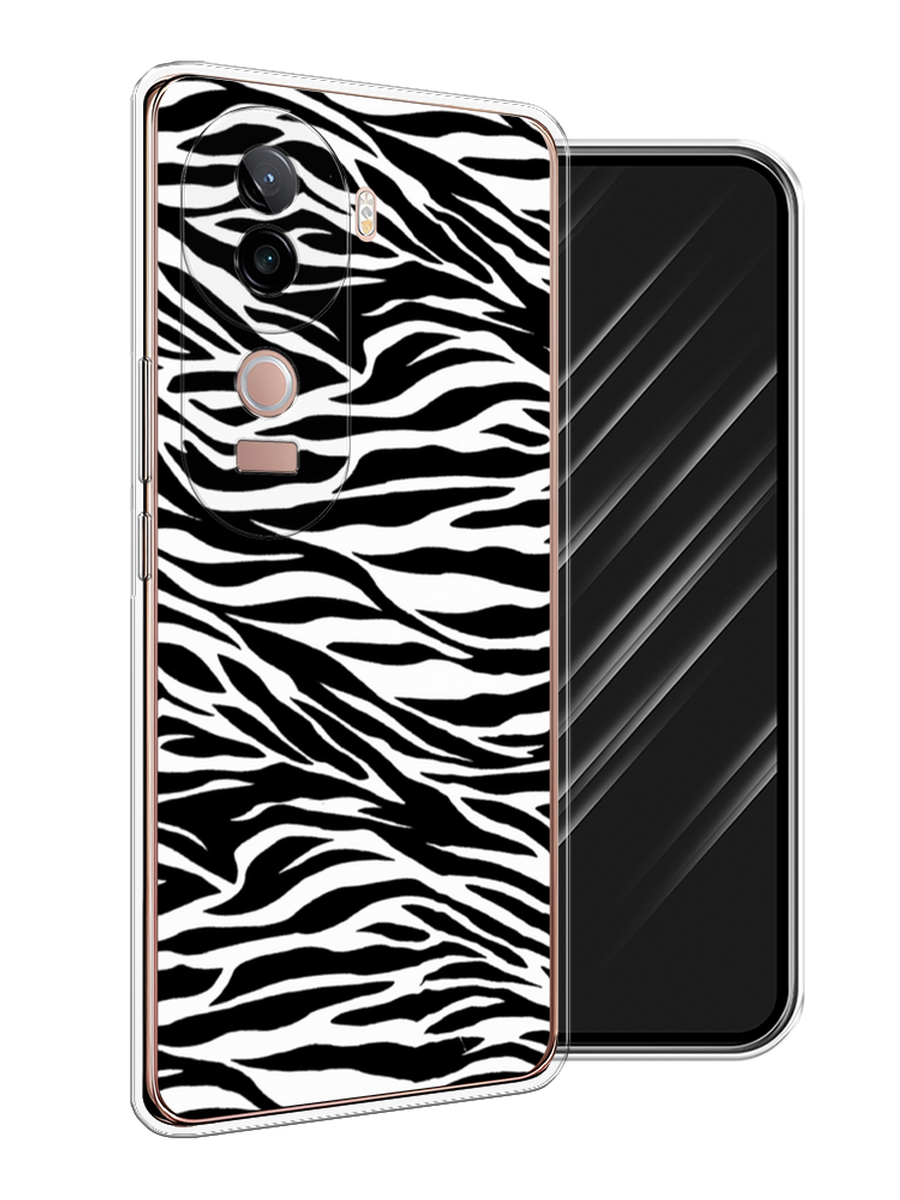 

Чехол Awog на Vivo V40e "Принт зебра", Белый;серый;черный, 2611950-1