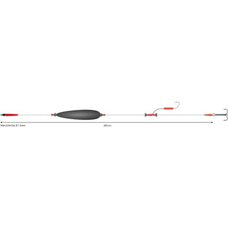 

Оснастка на сома Mikado SET III BIG BAIT READY RIG 200см, поп.20г,тройник №3/0, №6/0 100кг, Черный, SET III - BIG BAIT READY RIG
