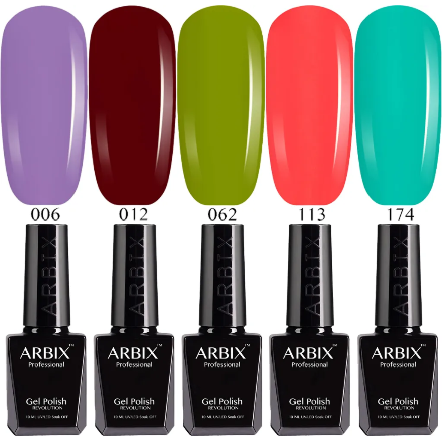 

Набор гель-лаков Arbix: 6, 12, 62, 113, 174