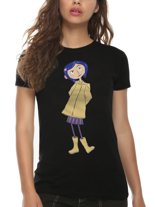 

Футболка женская Dream Shirts Коралина в Стране Кошмаров Женская41 черная L, Коралина в Стране Кошмаров Женская41