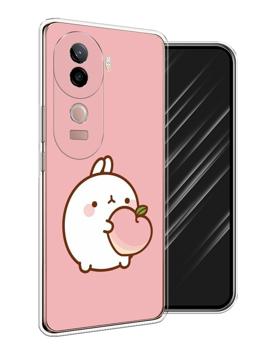 

Чехол Awog на Vivo V40e "Кролик с персиком", Розовый;бежевый, 2611950-1