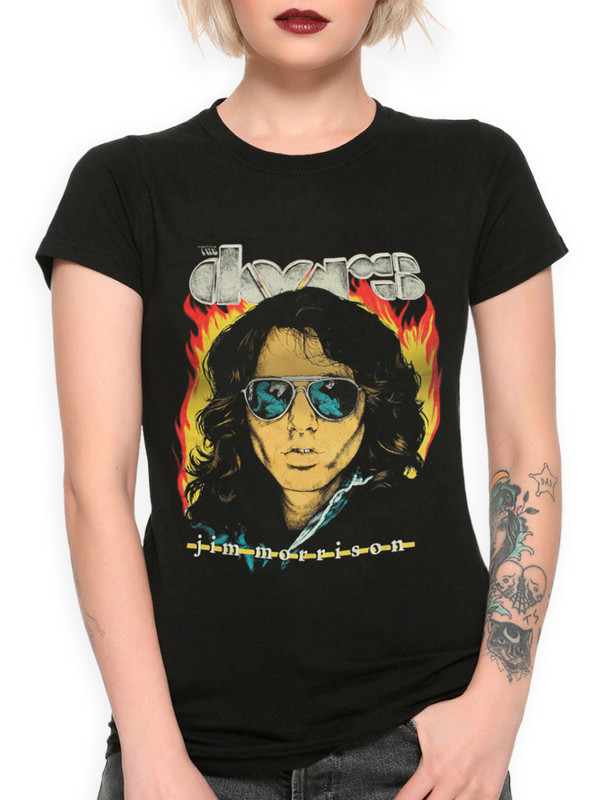 фото Футболка женская dreamshirts the doors женская45 черная xs