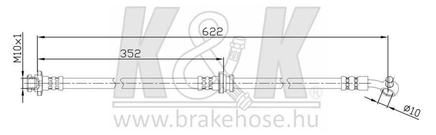 Шланг Тормозной K&K арт. FT1547