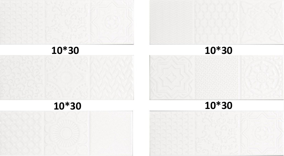 

Плитка Monopole Ceramica СП658 Esencia Relieve Blanco Brillo 10x30 0.75 м2, Ceramica