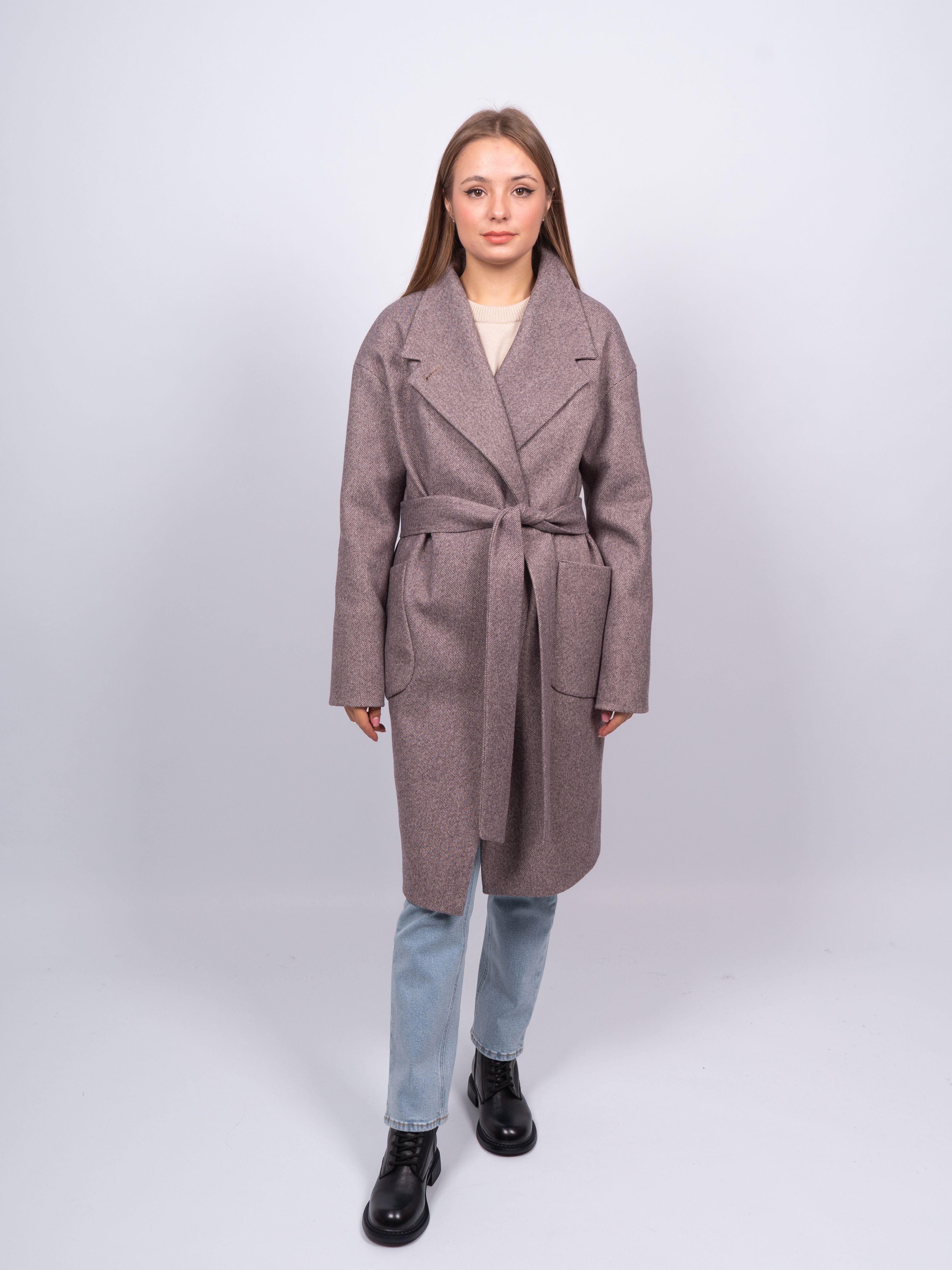 

Пальто женское 365 clothes KR-171-рубчик коричневое 46 RU, Коричневый, KR-171-рубчик