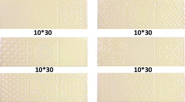 

Плитка Monopole СП660 Esencia Relieve Miel Brillo 10x30 0.75 м2, Сп660