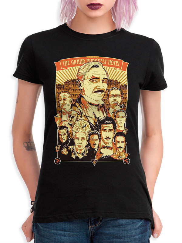 фото Футболка женская dreamshirts отель гранд будапешт женская51 черная l