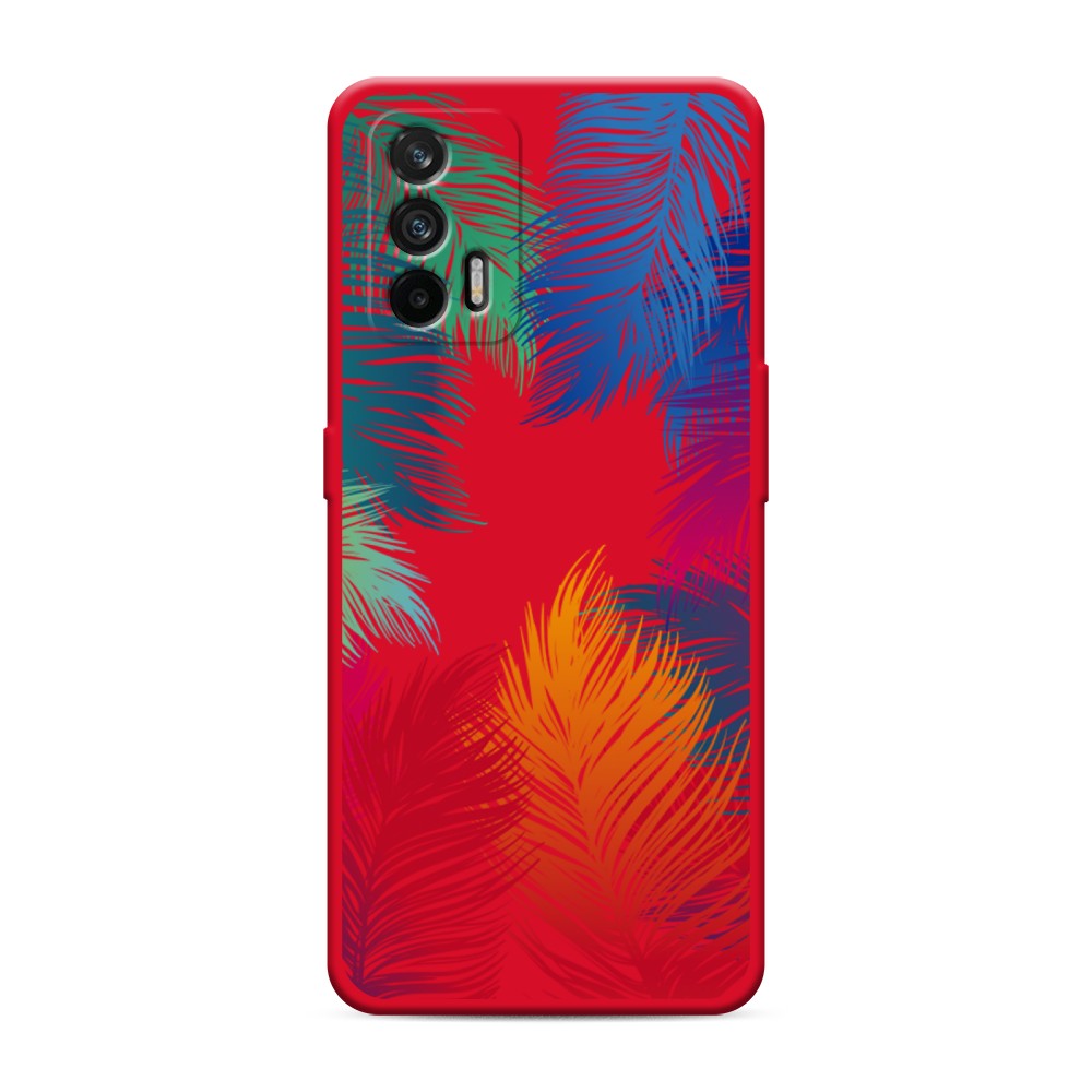 

Чехол Awog на Realme GT/Q3 Pro "Рамка из перьев", Разноцветный, 256353-1
