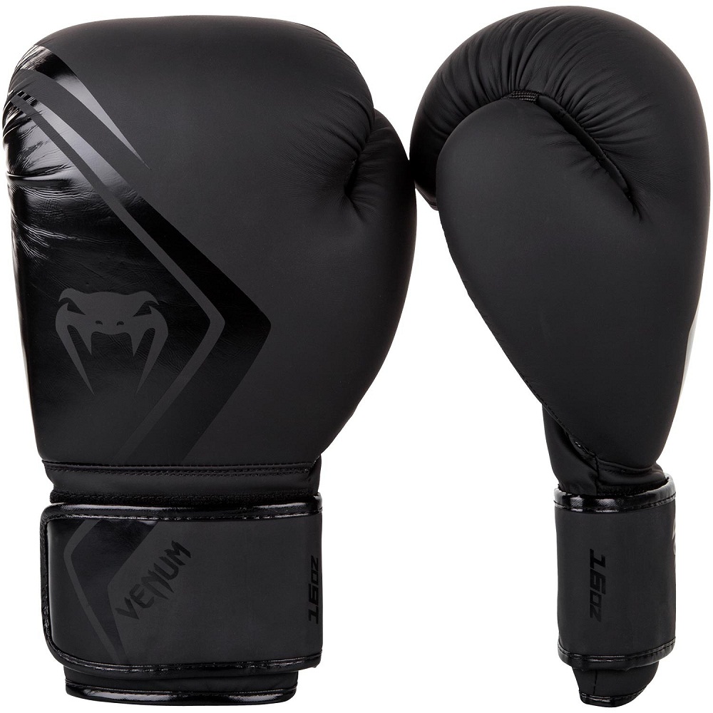 фото Боксерские перчатки venum contender 2.0 boxing gloves - black/black 10 унций