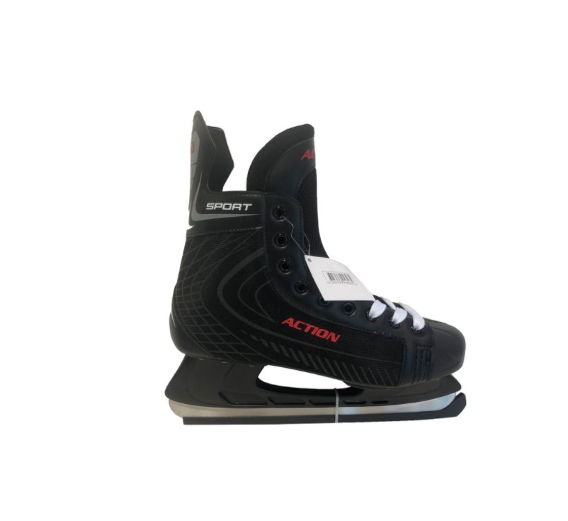 фото Коньки хоккейные sport action black, 39 nobrand