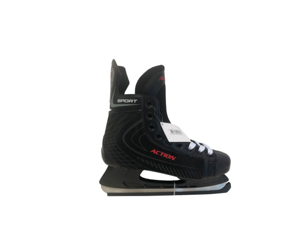 фото Коньки хоккейные sport action black, 43 nobrand