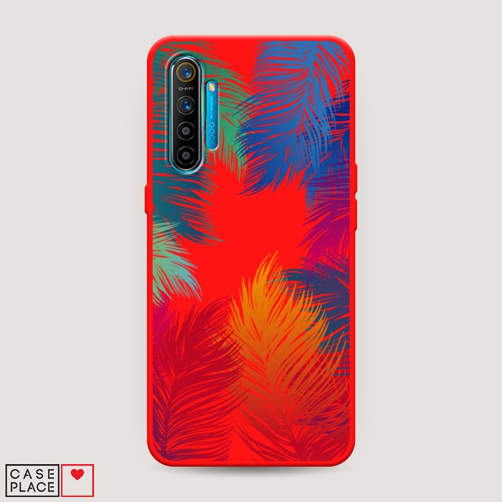 

Чехол Awog на Realme XT "Рамка из перьев", Разноцветный, 251453-1