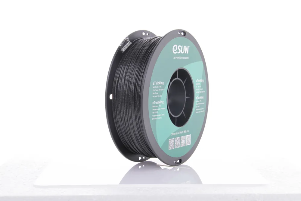 

Катушка пластика ESUN eTwinkling filament, 1.75 mm, black, eTwinkling filament, 1.75 mm, black для 3D