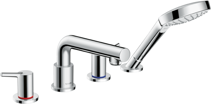 

Смеситель Hansgrohe Talis S 72418000 на борт ванны, Серебристый