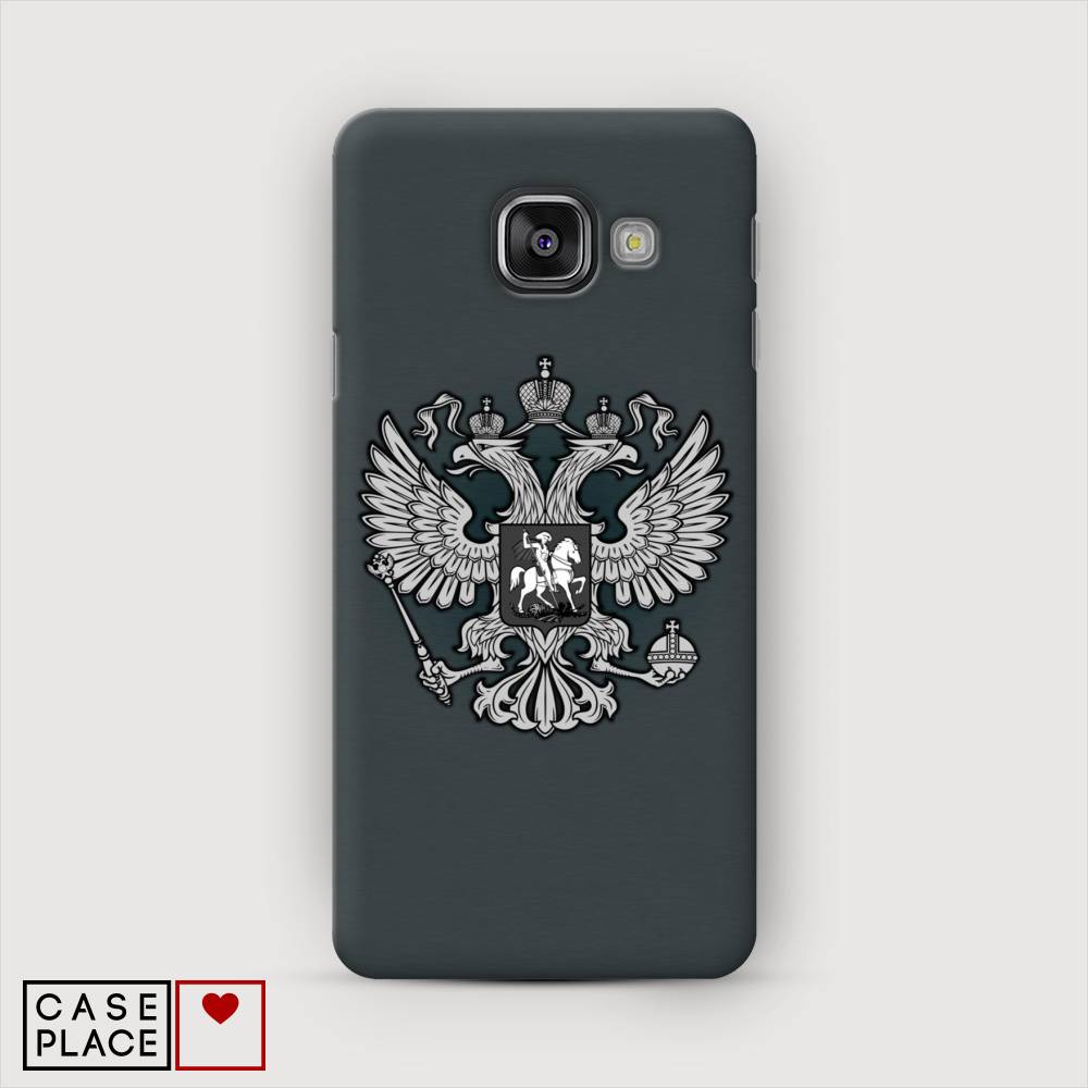 фото Чехол awog "герб россии серый" для samsung galaxy a7 2016