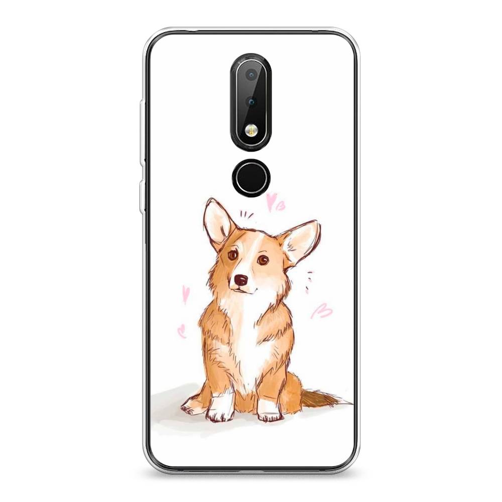 

Чехол Awog на Nokia 6.1 Plus / Нокиа 6.1 Plus "Корги любовь", Бежевый;белый, 121850-1