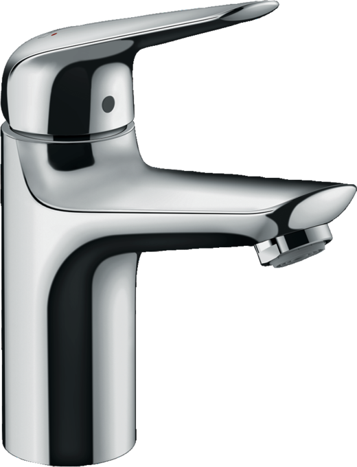 

Смеситель Hansgrohe Novus 71030000 для раковины 100, с донным клапаном, Серебристый