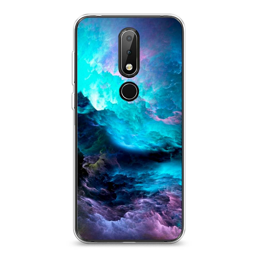 

Чехол Awog на Nokia 6.1 Plus / Нокиа 6.1 Plus "Бирюзовое небо", Фиолетовый;черный, 121850-4