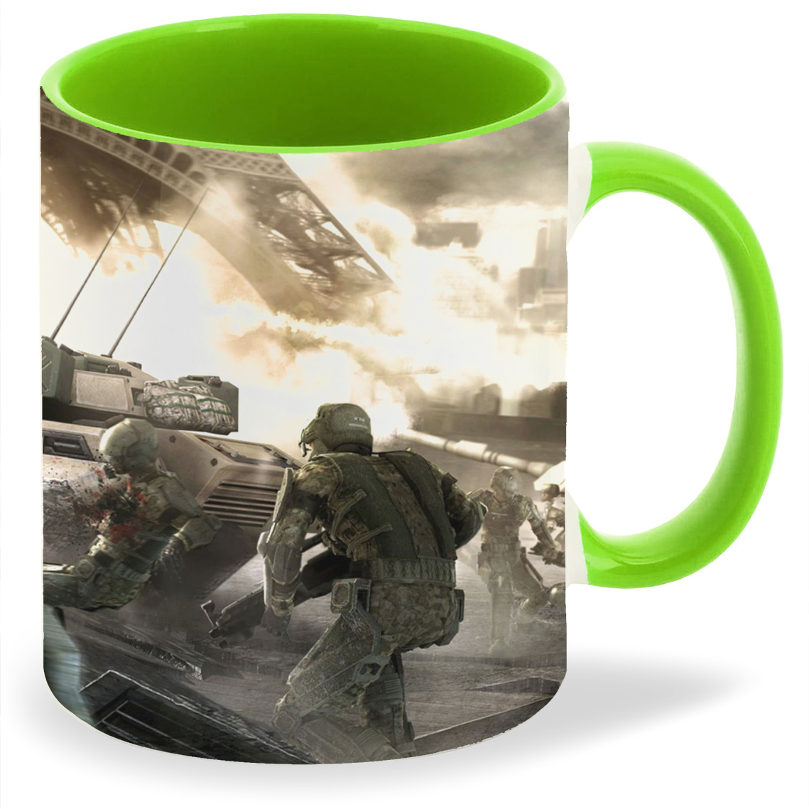 

Кружка CoolPodarok End War Эйфелева башня Солдаты Танки, End War Эйфелева башня Солдаты Танки