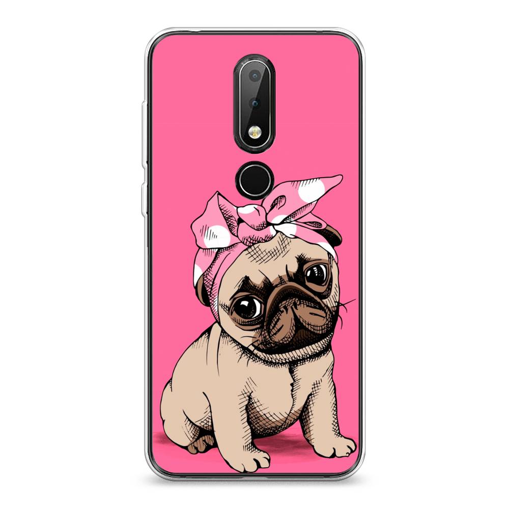 

Чехол Awog на Nokia 6.1 Plus / Нокиа 6.1 Plus "Dog Pin-Up", Розовый;бежевый, 121850-2