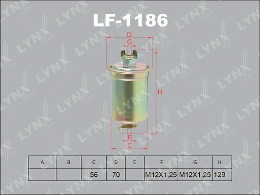 

Фильтр топливный LYNXAUTO lf1186
