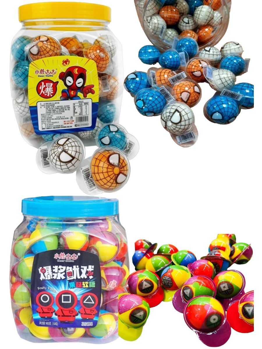 Мармелад Deer DaDa Человек Паук, Игра в Кальмара, 900 г х 2 шт