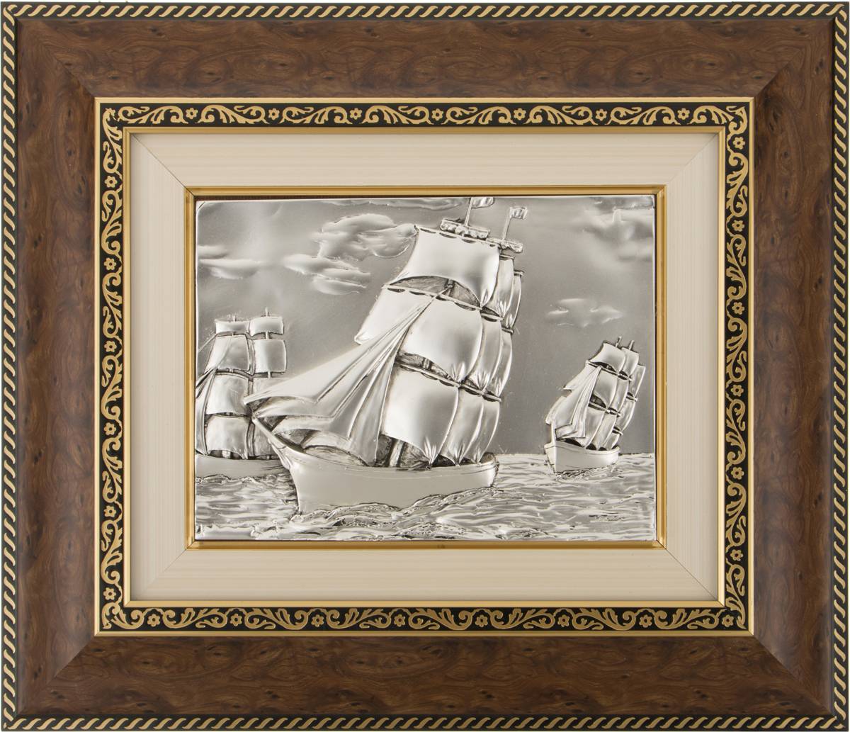 Панно настенное Arte CA.SA. Парусник 24х18 см, багет 42х35 см