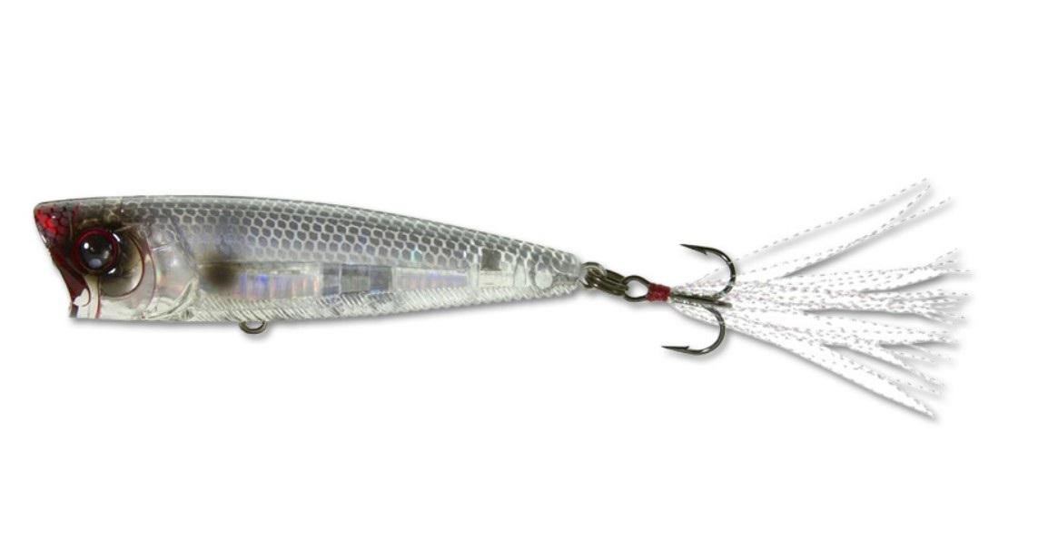 

Воблер R1101 PGSH Yo Zuri 3DB POPPER 75F, Серый