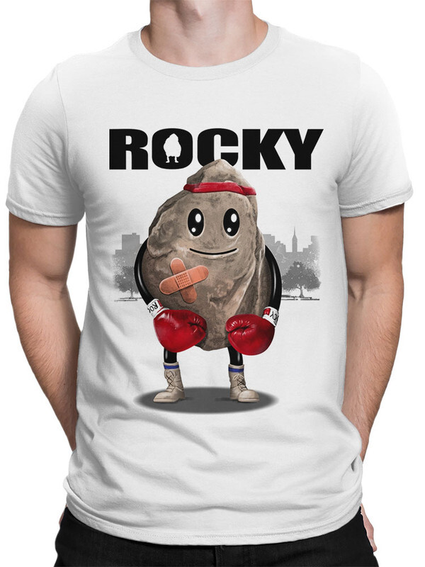 

Футболка мужская Design Heroes Рокки белая 2XL, Рокки