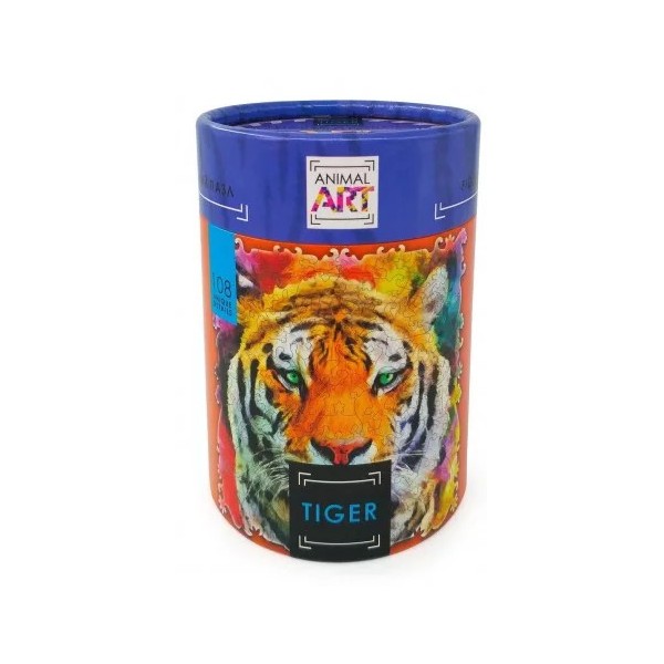 

Пазл деревянный Нескучные Игры ANIMAL ART Тигр 108 деталей 8389