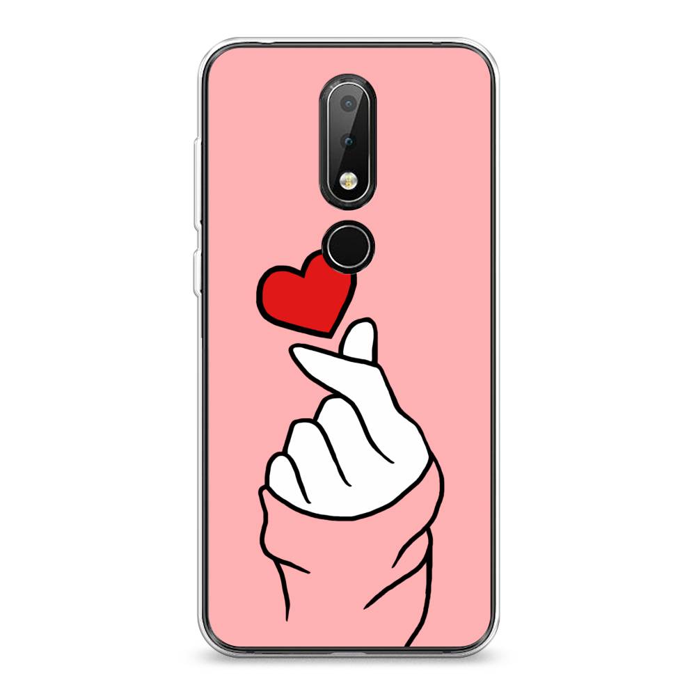 

Чехол Awog на Nokia 6.1 Plus / Нокиа 6.1 Plus "Милое сердечко", Белый;красный;черный, 121850-7
