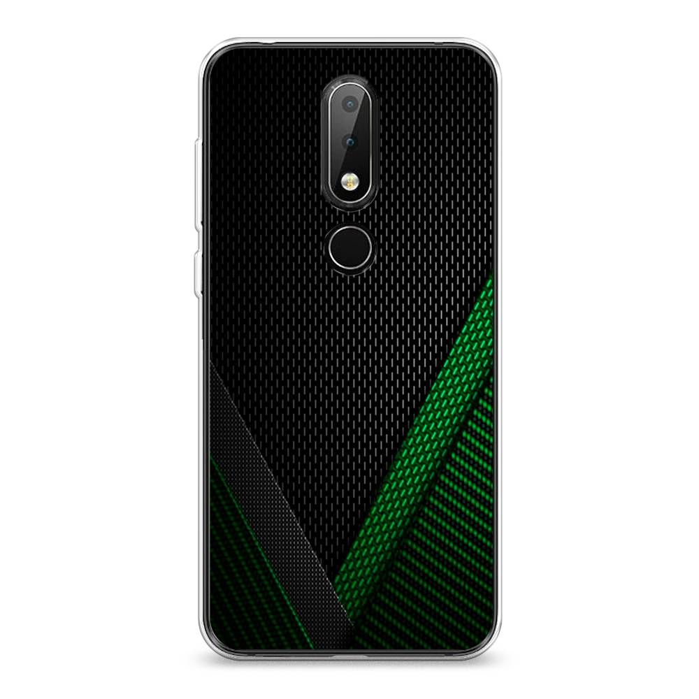 

Чехол Awog на Nokia 6.1 Plus / Нокиа 6.1 Plus "Зеленый карбон", Черный;зеленый, 121850-3