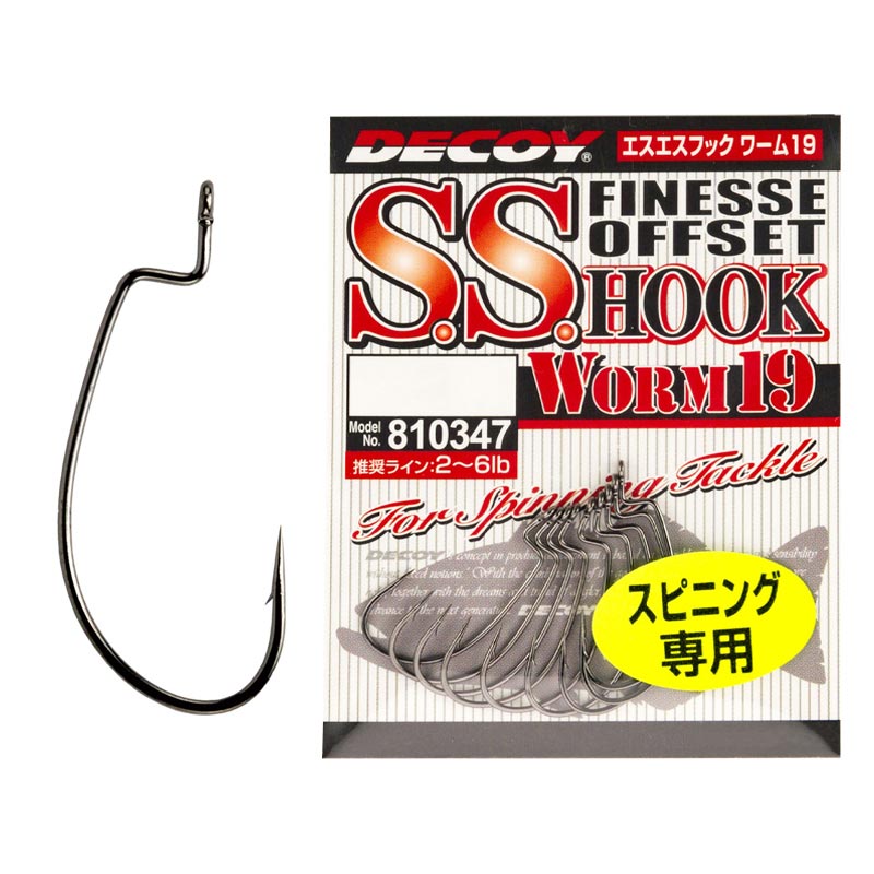 

Крючки Decoy Worm 19 Hook #3, 9шт, S.S., Серый, Worm 19 Hook