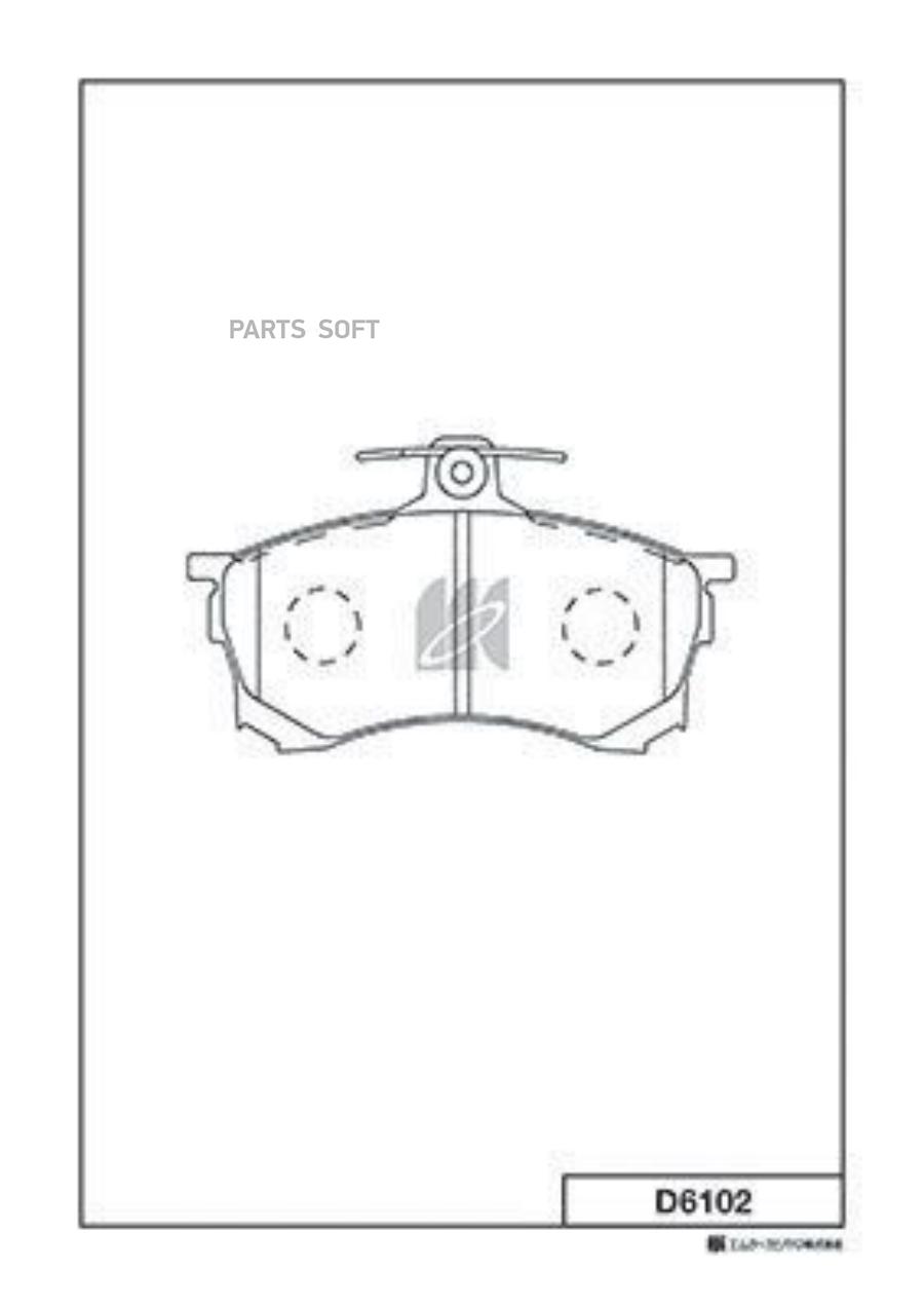 

Колодки дисковые п. Mitsubishi Carism KASHIYAMA D6102 D6102-01 =582 80=FDB1092