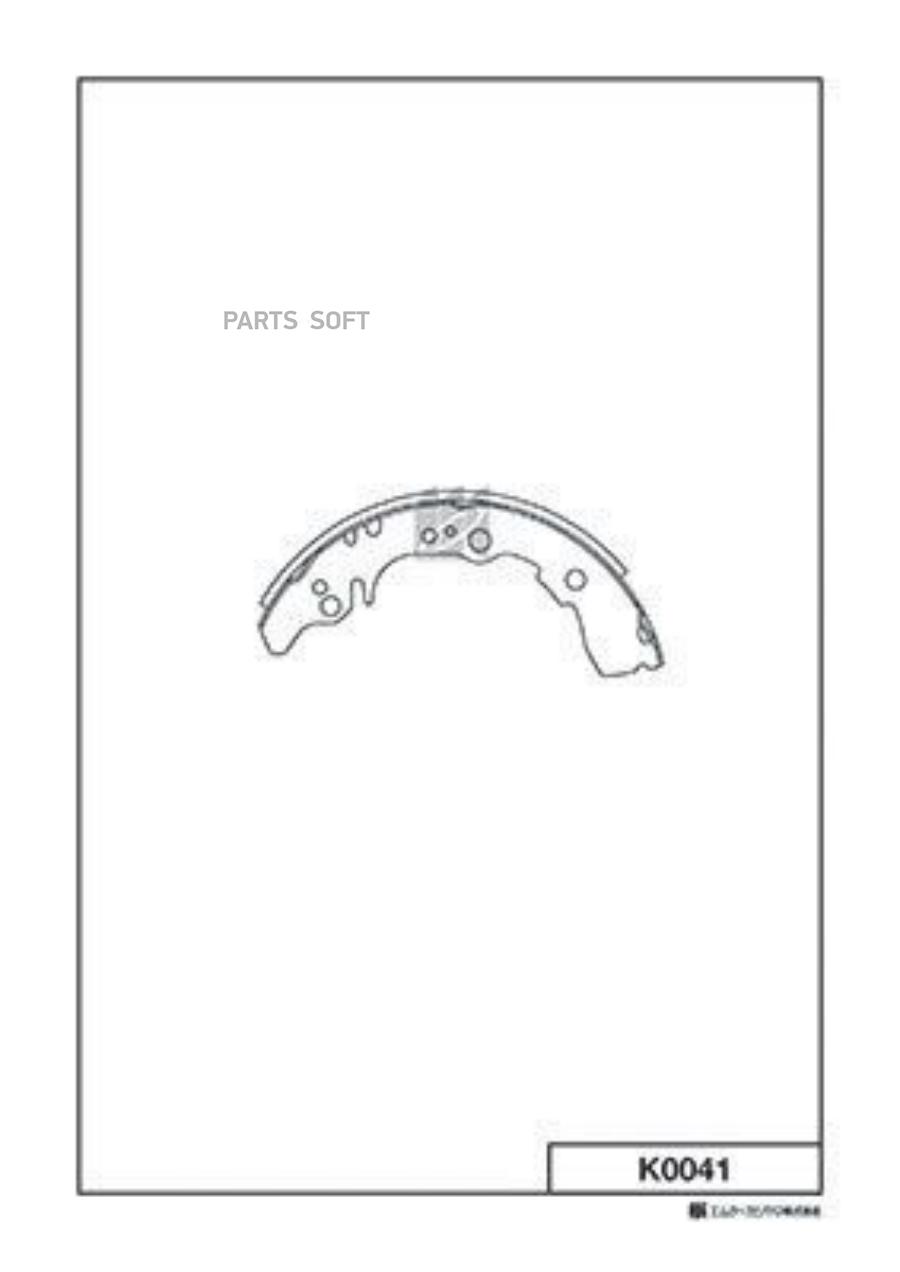 

Колодки барабанные Daihatsu Extol/Atrai Toyota Sparky 1 KASHIYAMA K0041 K0041-01