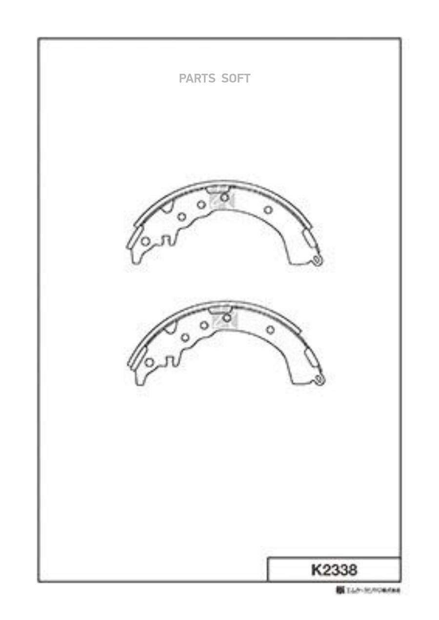 

KASHIYAMA K2338 Колодки тормозные барабанные Toyota Caldina,Carina,Corona 1.8