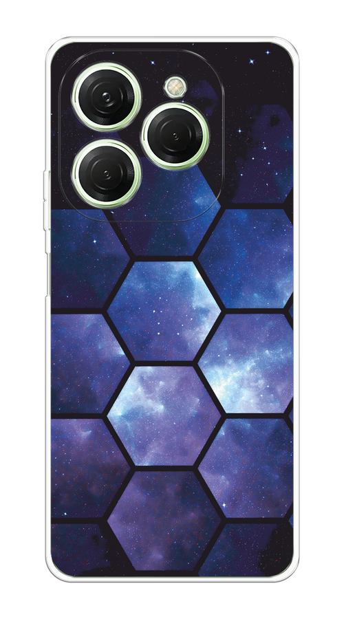 

Чехол на Tecno Spark 20 Pro "Соты космос", Черный;фиолетовый, 304850-1