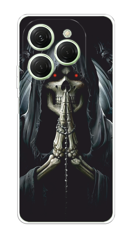 

Чехол на Tecno Spark 20 Pro "Молитва", Серый, 304850-1