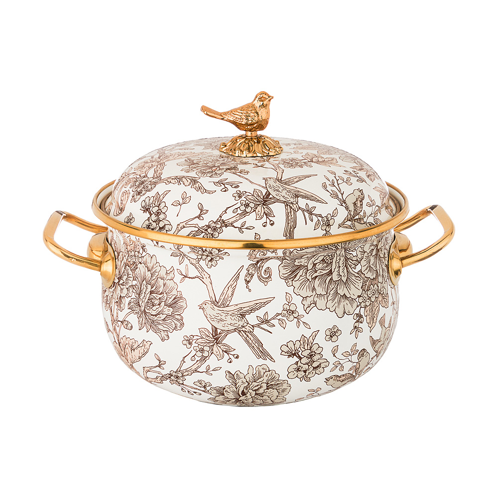 

Кастрюля Agness Royal Garden 950-082 2,8 л белый, 950-082