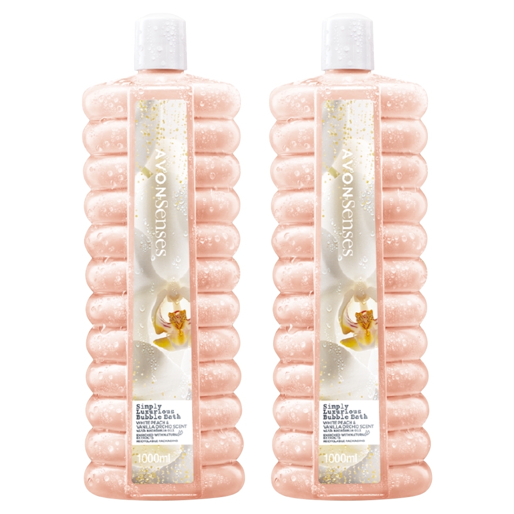 

Пена для ванн Avon Senses Истинная роскошь Персик и ванильная орхидея 1 л 2 шт