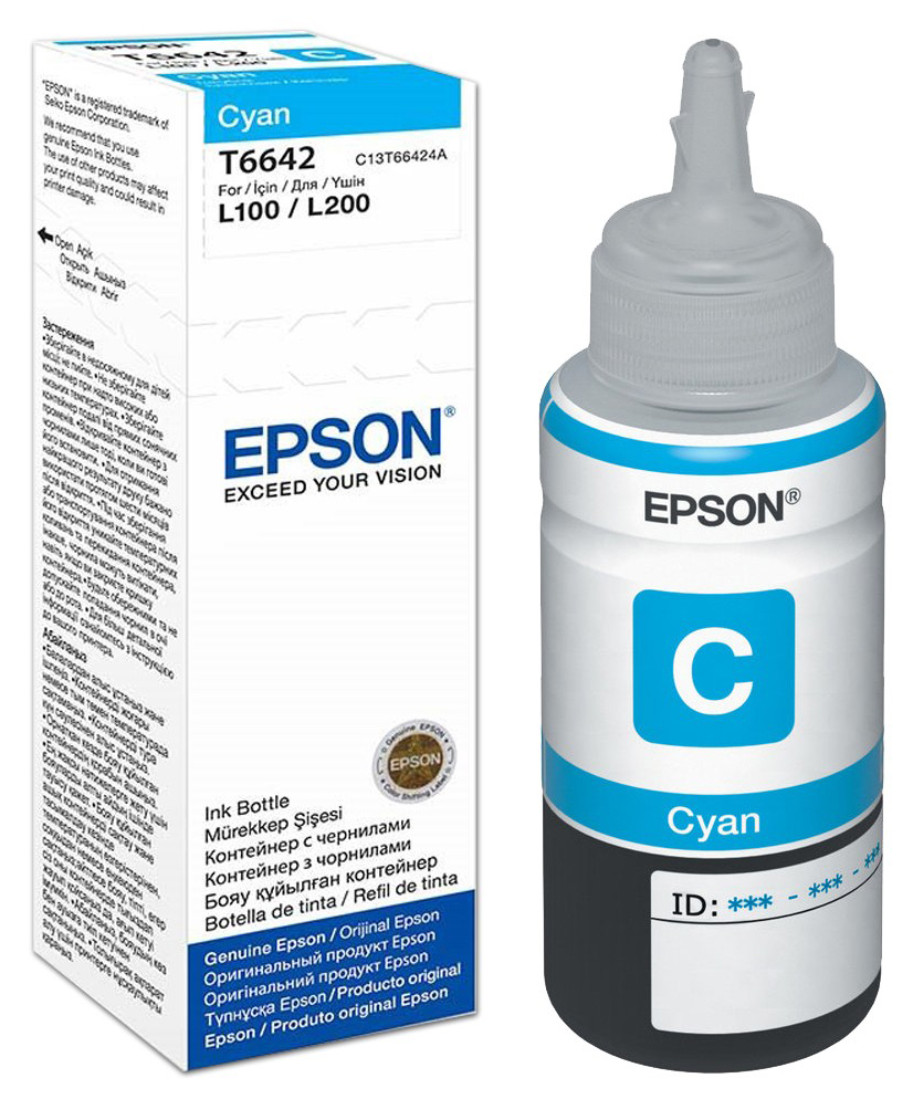 Чернила Epson 664 голубые (C13T66424A/C13T664298)