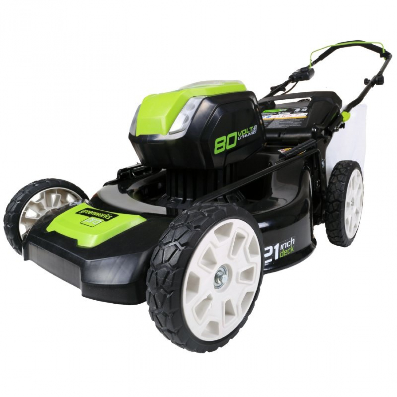 фото Аккумуляторная газонокосилка greenworks gd80lm51 2500707 без акб и зу