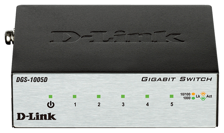 

Коммутатор D-Link DGS-1005D/H2B Black, DGS-1005D