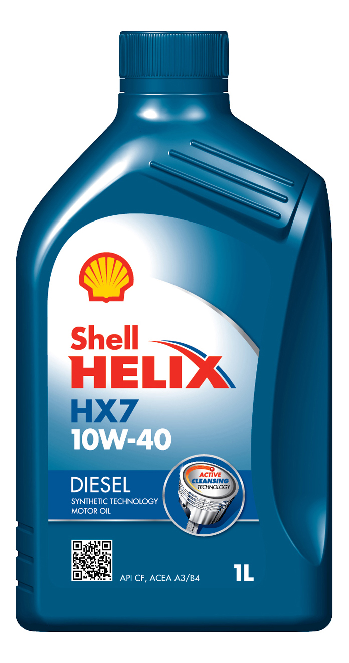 фото Моторное масло shell helix hx7 diesel 10w40 1 л