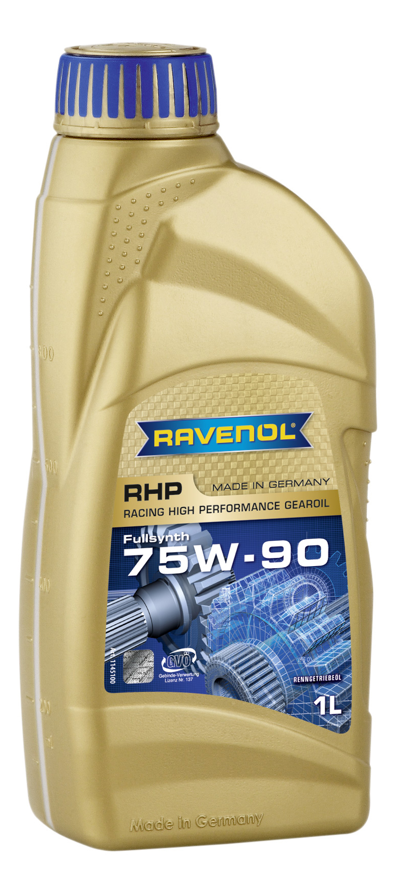 фото Трансмиссионное масло ravenol rhp racing high performance gear 75w90 1л 1145100-001-01-999