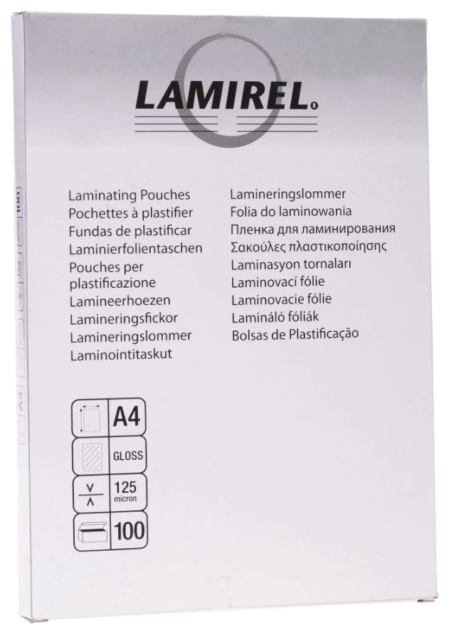 

Пленка для ламинирования Fellowes Lamirel LA-7866001/CRC-78660 А4 125мкм 100 шт., LA-7866001/CRC-78660