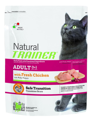 Сухой корм для кошек TRAINER Natural Adult, курица, 0,3кг