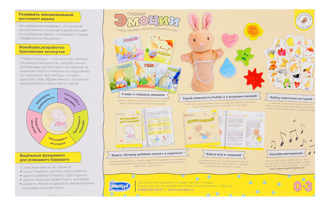 

Комплект Обучающих Материалов. Методики Умница. первые Эмоции