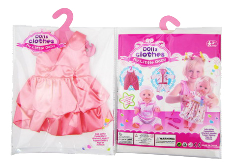 Купить Одежда для кукол: платье, атласное, розовое, Платья и юбки для кукол Junfa toys атласное розовое GCM18-12,